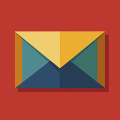 Obraz premium Letter envelope isolated on background, envelope vector illustration clipart