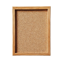 Rectangular Cork Board in a Wooden Frame for Office and Home Use