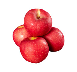 stack of red apple isolated