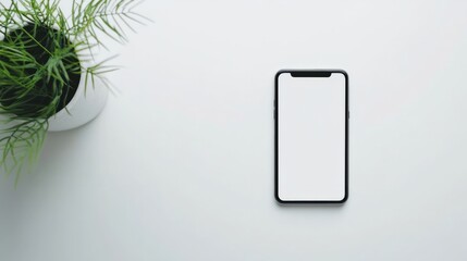 smartphone isolated on white