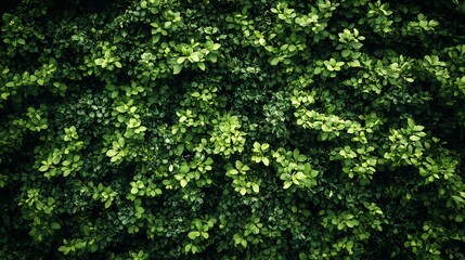 Fototapeta premium A lush green bush with many leaves