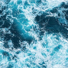 Obraz premium Water Ocean Waves Seamless Texture Pattern, Sea Water Ripples
