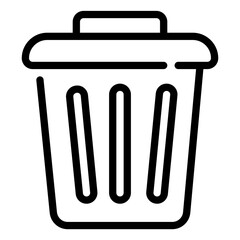 Trash Bin Icon. Recycle Vector. Rubbish Sign.