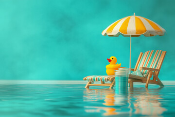Fototapeta premium Sunny Day by the Poolside