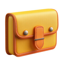 Minimal Cartoon-Style 3D Wallet Icon for Financial Apps and Websites, isolated on transparent background, PNG Format