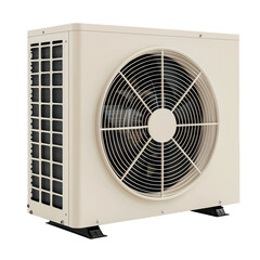 Fototapeta premium Air conditioning unit isolated on a clean white background.