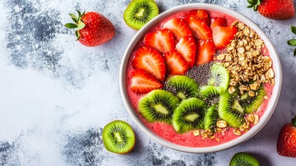 a bowl of fruit salad with seeds