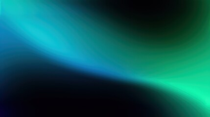 Blue and green aqua gradient on black background. Azure emerald pattern with liquid texture. Wallpaper with ombre shade of petrol color.