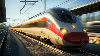 Fototapeta premium train in motion