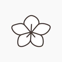 Fototapeta premium Minimalist floral line art design