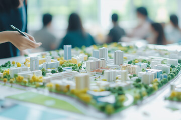Obraz premium Urban Planning Model and Design