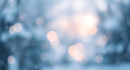 Obraz premium Abstract bokeh blurred winter background 