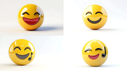 Fototapeta premium 3D face with music note