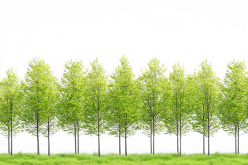 Obraz premium Lush Green Trees in Nature