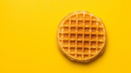 Waffle isolated on background