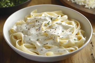 Creamy Fettuccine Alfredo Pasta Dish