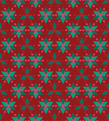 Fototapeta premium red geometric seamless pattern with square design.vector for tile,paper,fabric