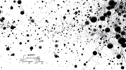 A simple background of interconnected dots and lines with space for text in the center