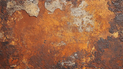 Fototapeta premium Warm rust-colored canvas with a coarse, rugged surface