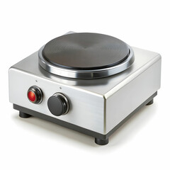Fototapeta premium A small electric hot plate with temperature control