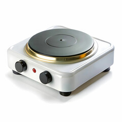 Fototapeta premium A small electric hot plate with temperature control