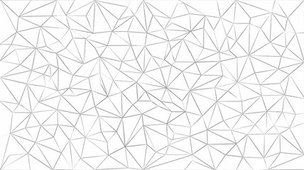 Abstract geometric pattern with interconnected triangular lines, white isolated background.