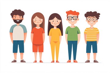 group of people in poses