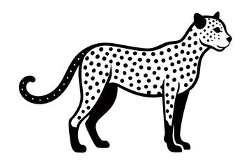 Fototapeta premium Creative animal line art vector design with white background