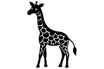 Naklejka premium Creative animal line art vector design with white background