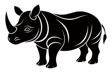 Fototapeta premium Creative animal line art vector design with white background