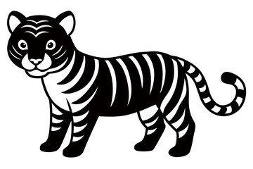 Creative animal line art vector design with white background