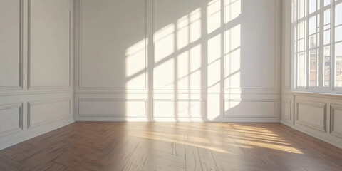 Obraz premium empty room with floor and wall