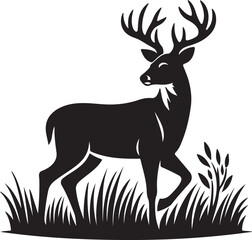 Fototapeta premium deer silhouette vector