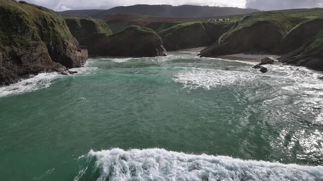 Playa de Santa Comba en Ferrol A Coru&ntilde;a Galicia