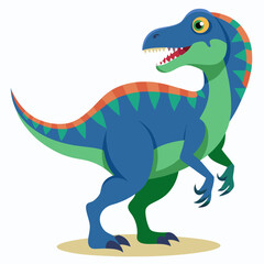 Obraz premium tyrannosaurus dinosaur vector illustration