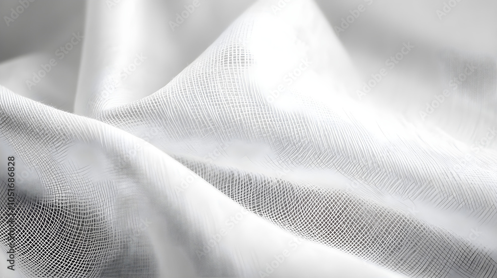 Poster high-quality matte white canvas texture with fine grid pattern creating a soft and subtle appearance