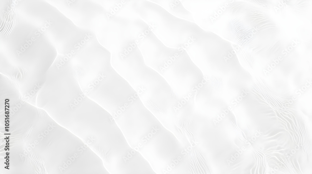Poster minimalist white sand texture with soft ripples creating a serene and calming effect inviting relaxa