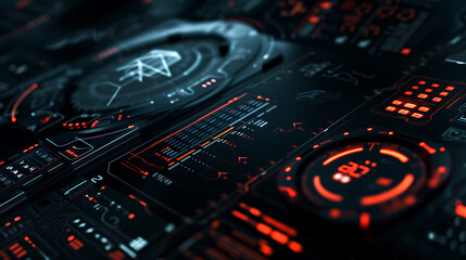 Obraz premium technology background