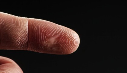 Fototapeta premium Fingerprints: The Unique Identity of a Tip of a Finger - AR 7:4
