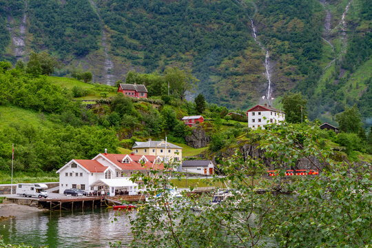 Views from the Bergen Railway route from Myrdal to the town of Flam, Norway, Scandinavia, Europe