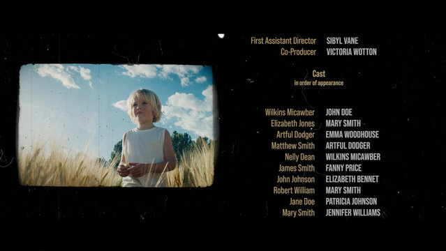 Movie Closing Credits Titles