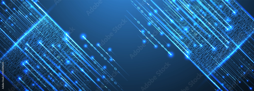 Poster big data futuristic, technology light design. vector datum digital background. illustration innovati