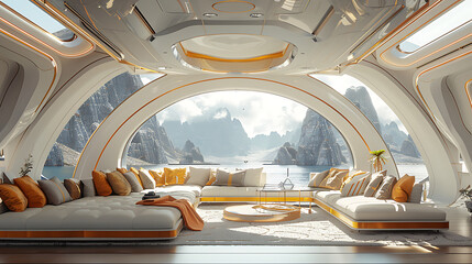 Fototapeta premium futuristic interior design