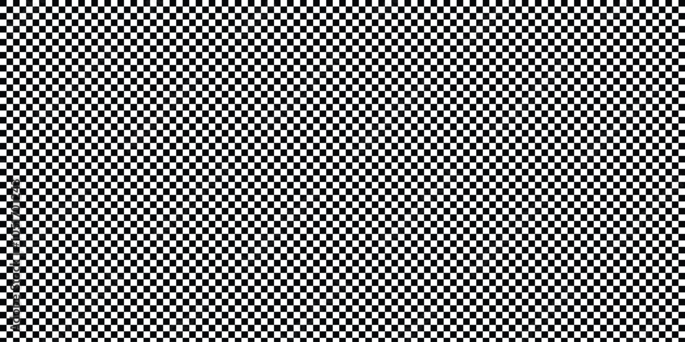 Poster black and white checkered pattern. racing flag texture. retro background with black and white checke