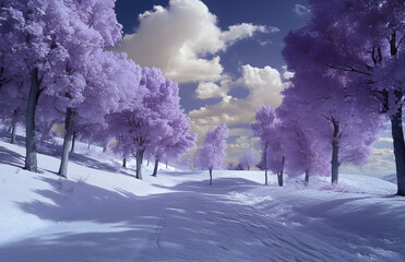 Purple Winter Wonderland