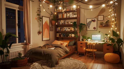 Interior of a cozy room

