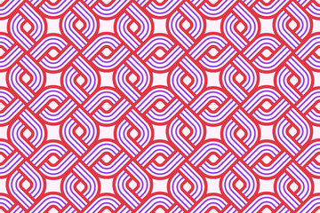 Geometric seamless pattern, vector trendy vintage tiling endless background, geometrical decorative grid.