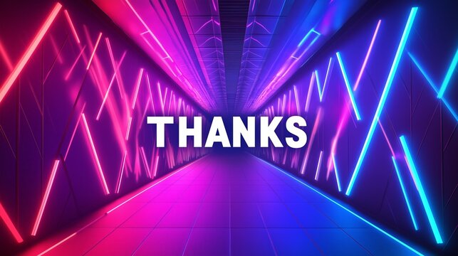 neon style thanks futuric neon background design