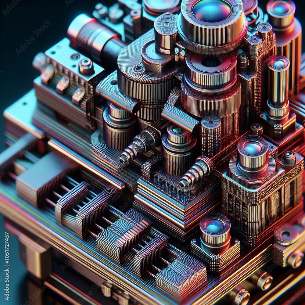 Poster micro lens array camera that uses micro lenses to create complex