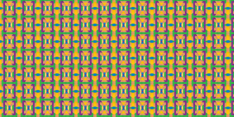 Vibrant Prism Blocks. Geometric Pattern